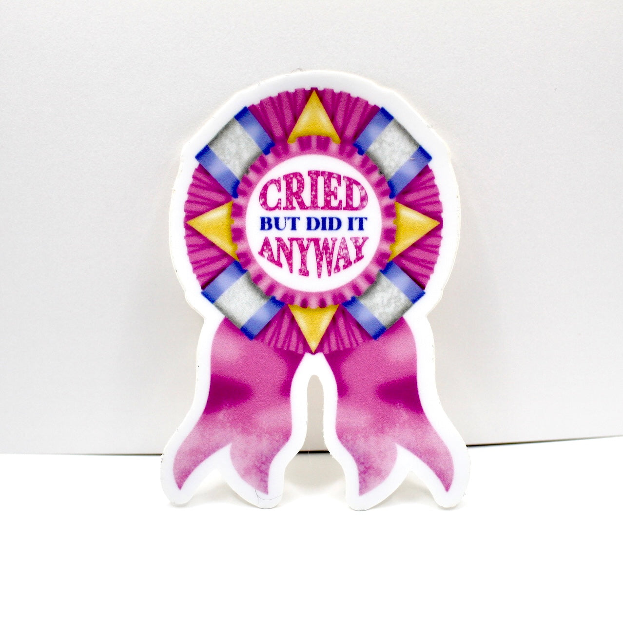 Cried But Did It Anyway Vinyl Sticker