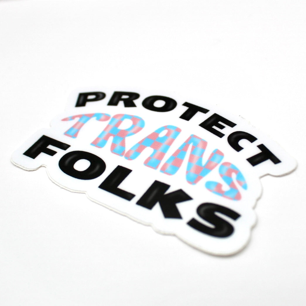 Protect Trans Folks Vinyl Sticker