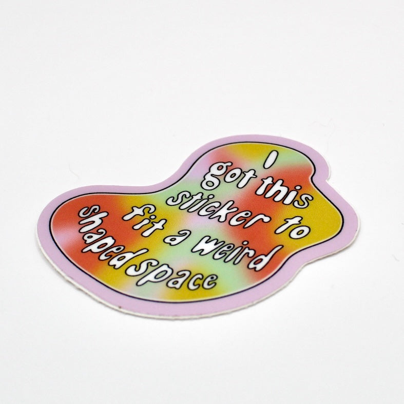 Weird Shaped Space Vinyl Sticker