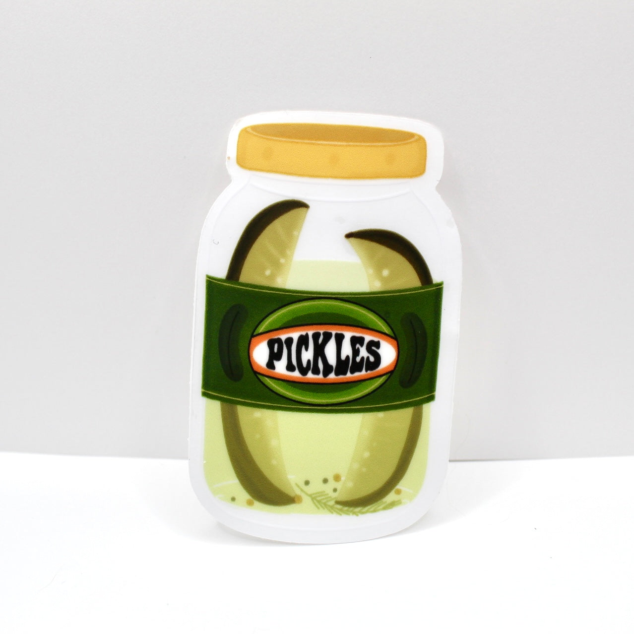 Pickle Jar Transparent Vinyl Sticker