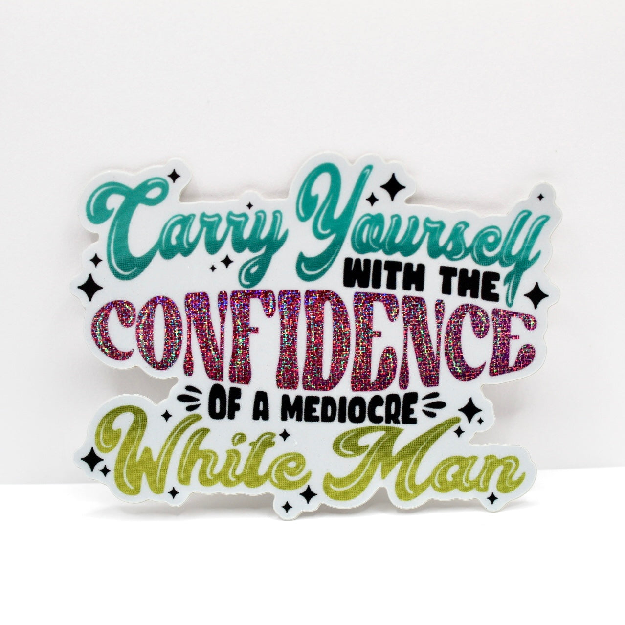 Mediocre White Man Vinyl Sticker