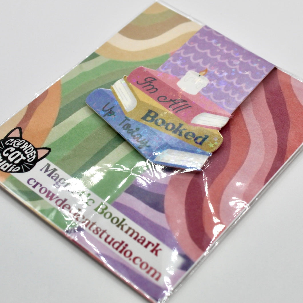 Booked Up Magnetic Bookmark