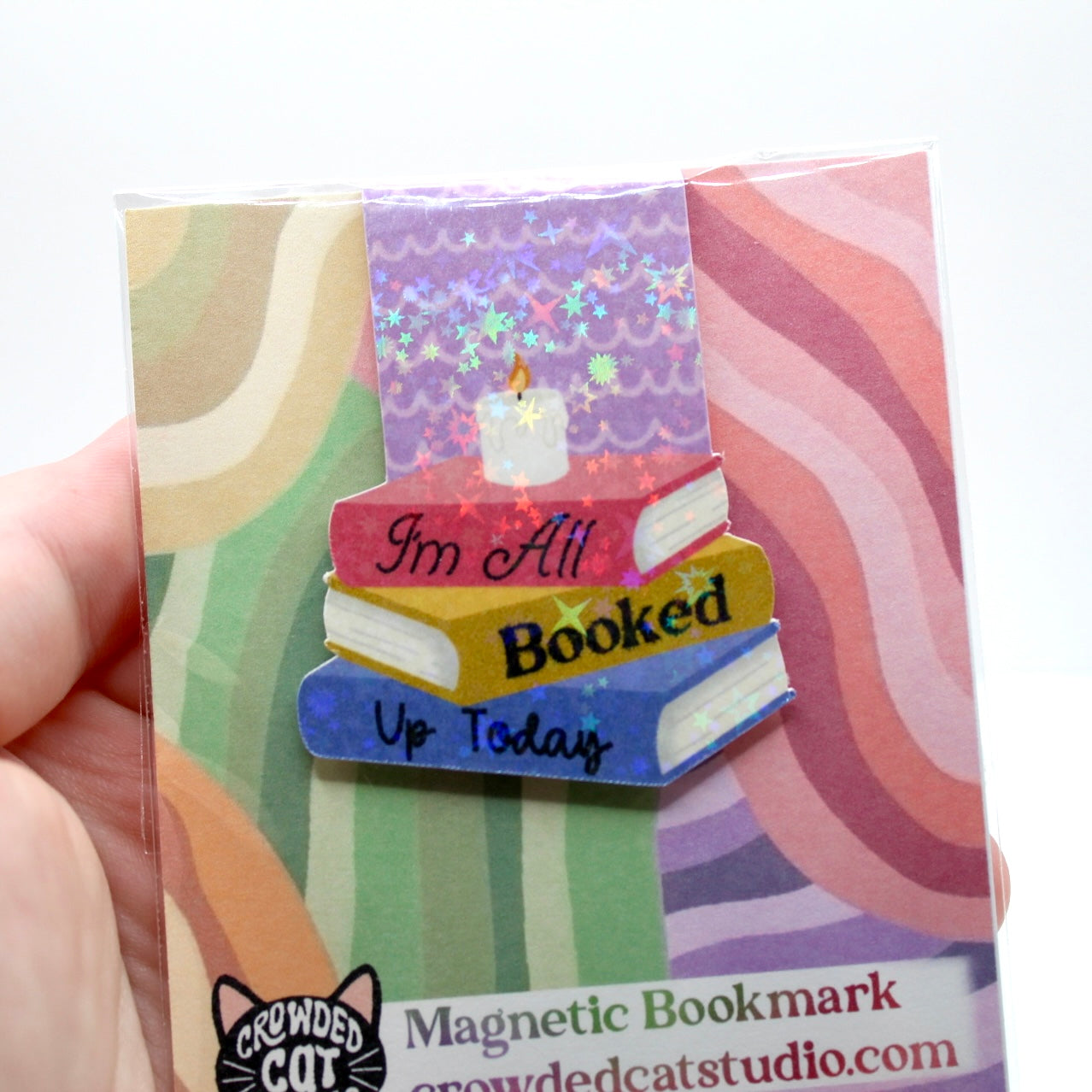 Booked Up Magnetic Bookmark
