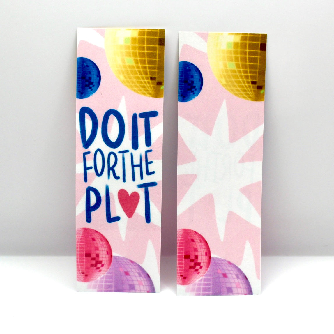 Do it for the Plot Double Sided Bookmark