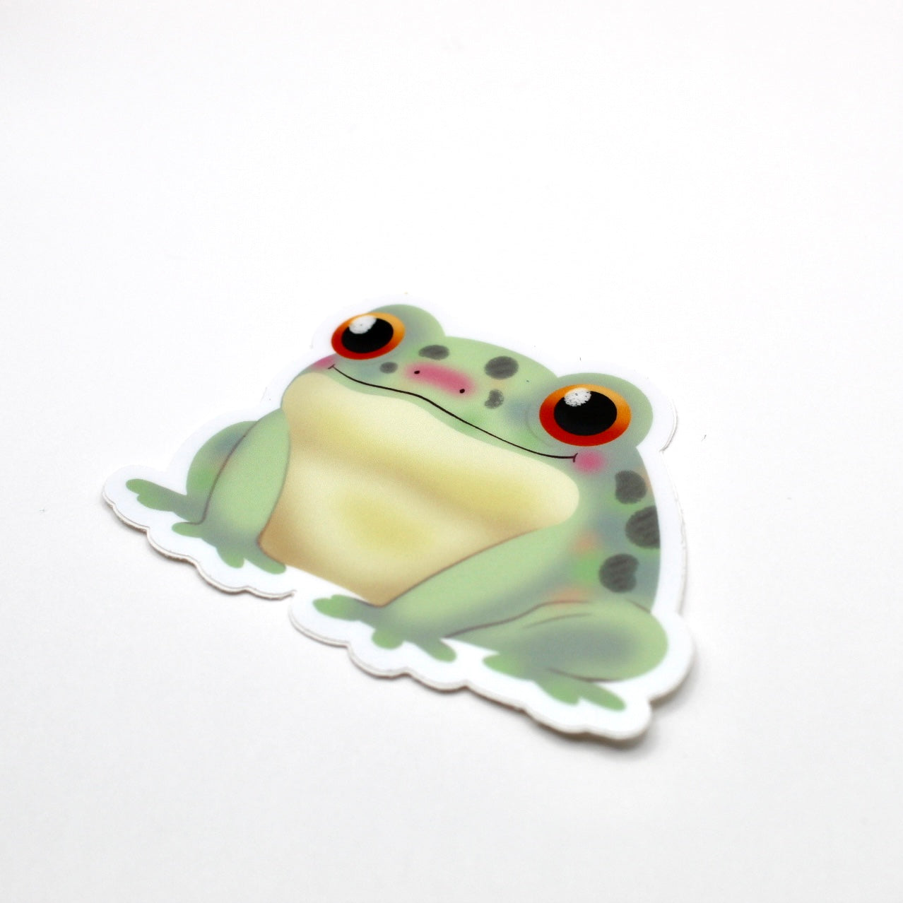 Cute Frog Vinyl Sticker