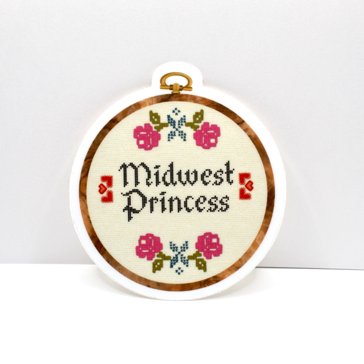 Midwest Princess Cross-Stitch Vinyl Sticker