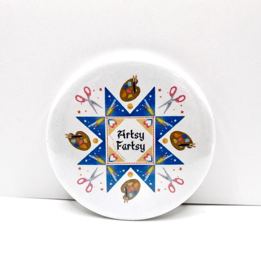 Artsy Fartsy Button Pin