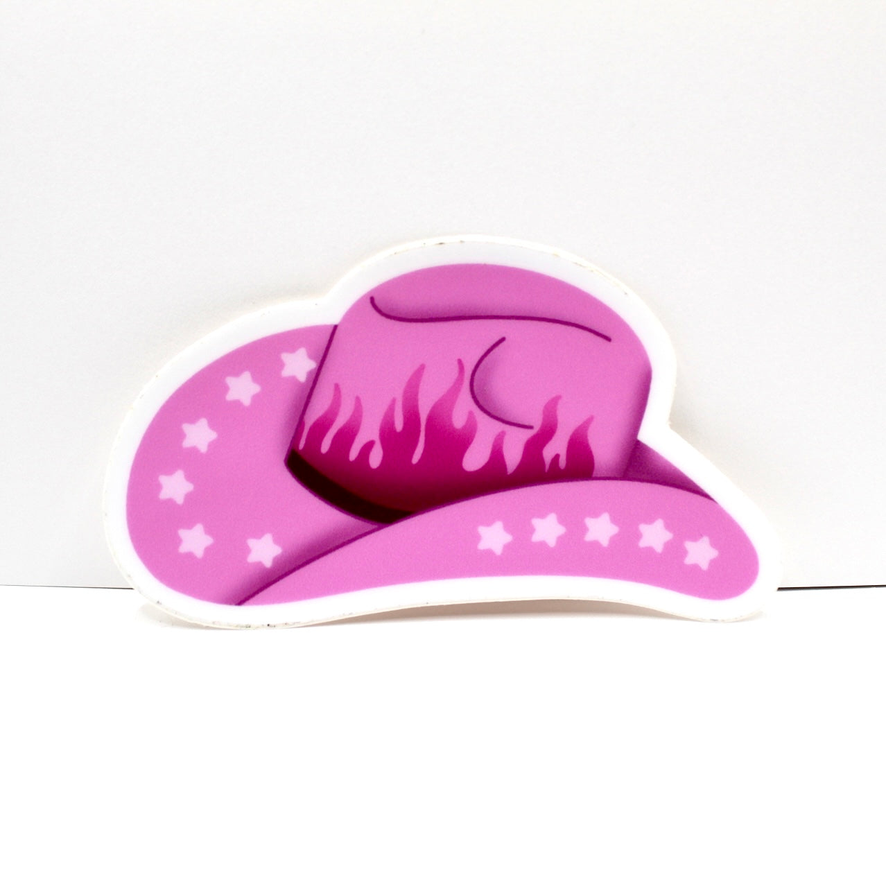 Pink Cowboy Hat Vinyl Sticker