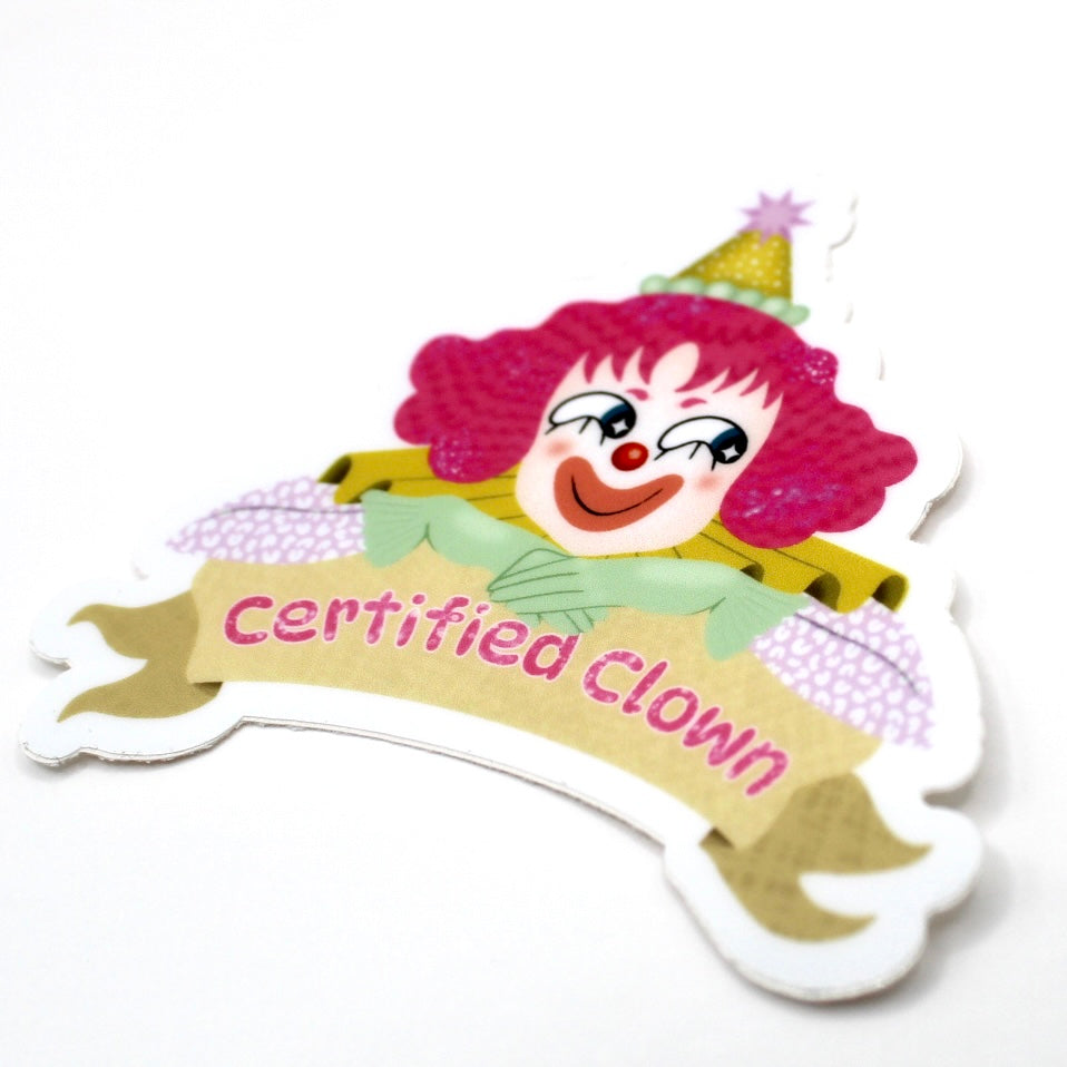 Certified Clown Vinyl Sticker