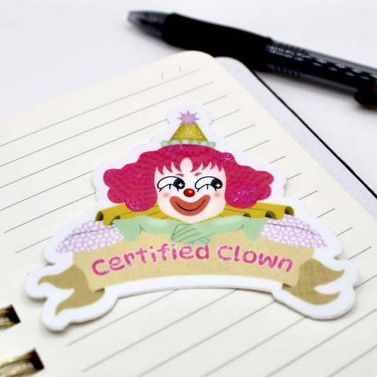 Certified Clown Vinyl Sticker