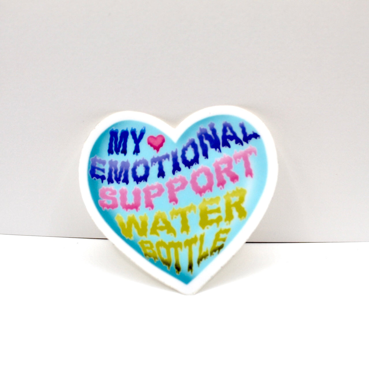 Emotional Support Water Bottle Vinyl Sticker