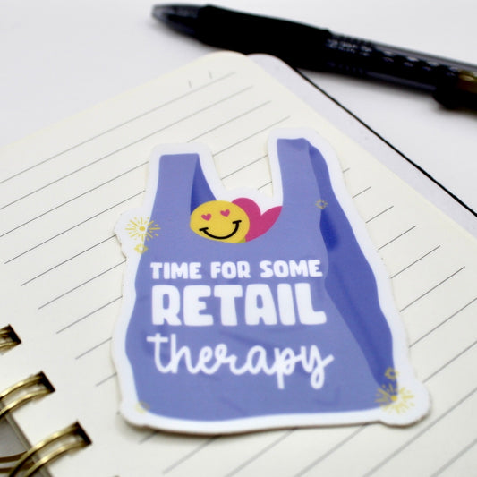 Retail Therapy Vinyl Sticker