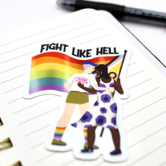 Fight Like Hell Vinyl Sticker