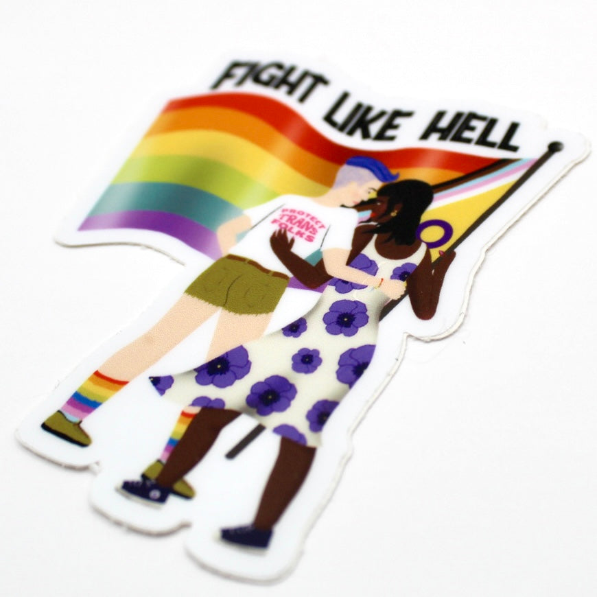 Fight Like Hell Vinyl Sticker