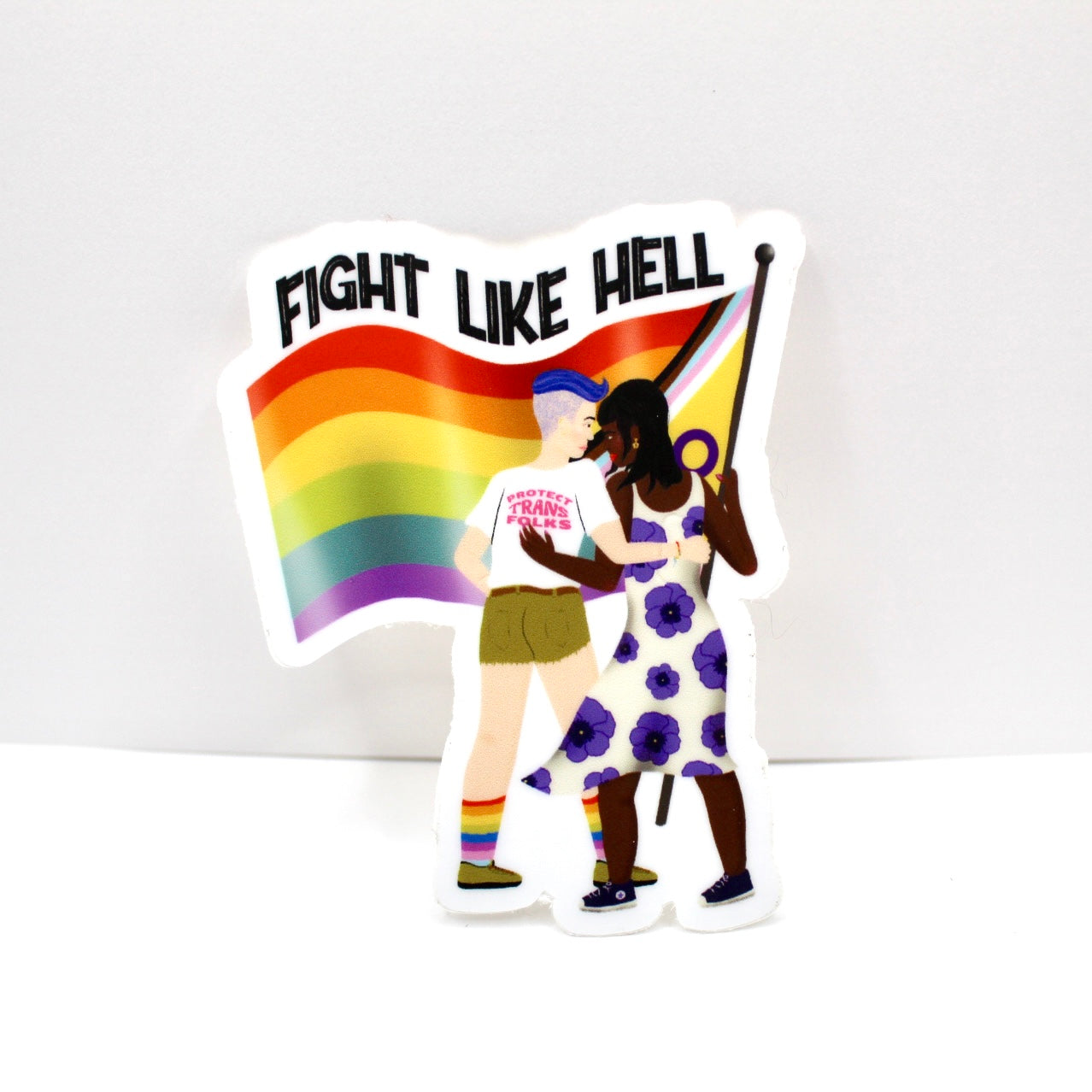 Fight Like Hell Vinyl Sticker