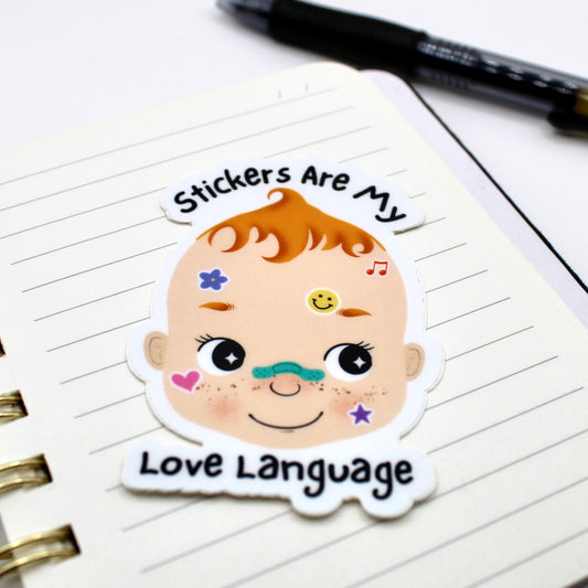 Stickers are my Love Language Vinyl Sticker