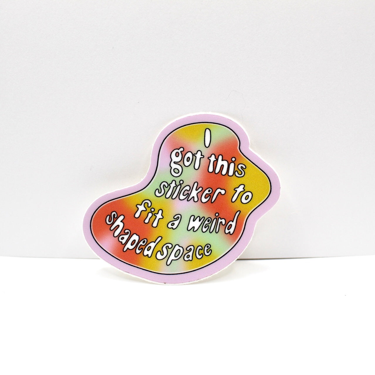 Weird Shaped Space Vinyl Sticker