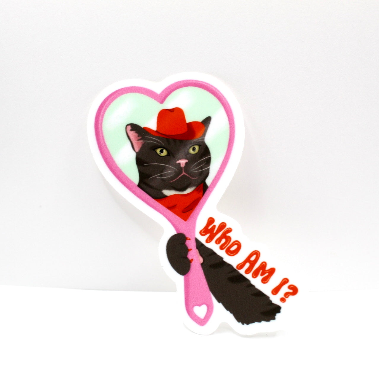 Who Am I? Cat Vinyl Sticker