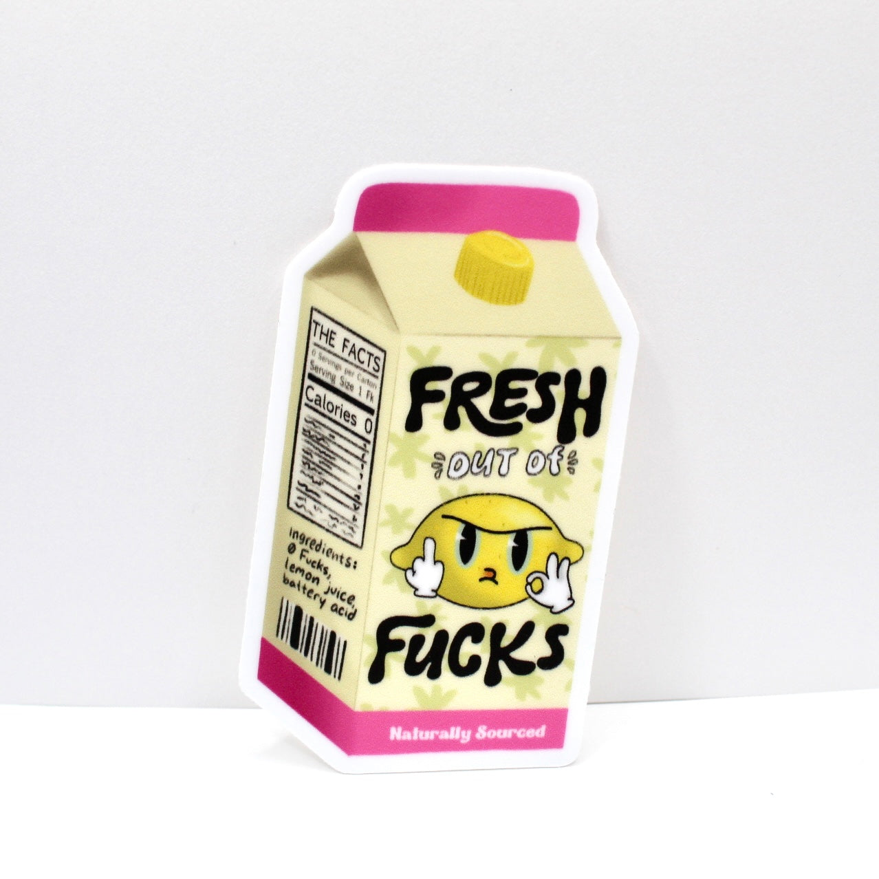 Fresh Out of Fucks Vinyl Sticker