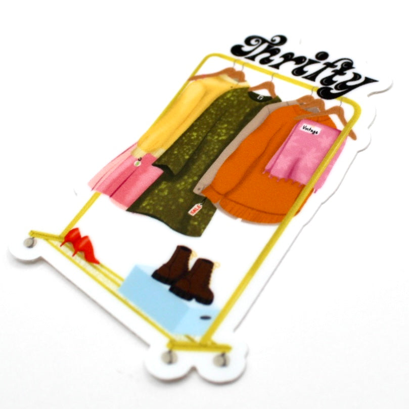 Thrifty Vinyl Sticker