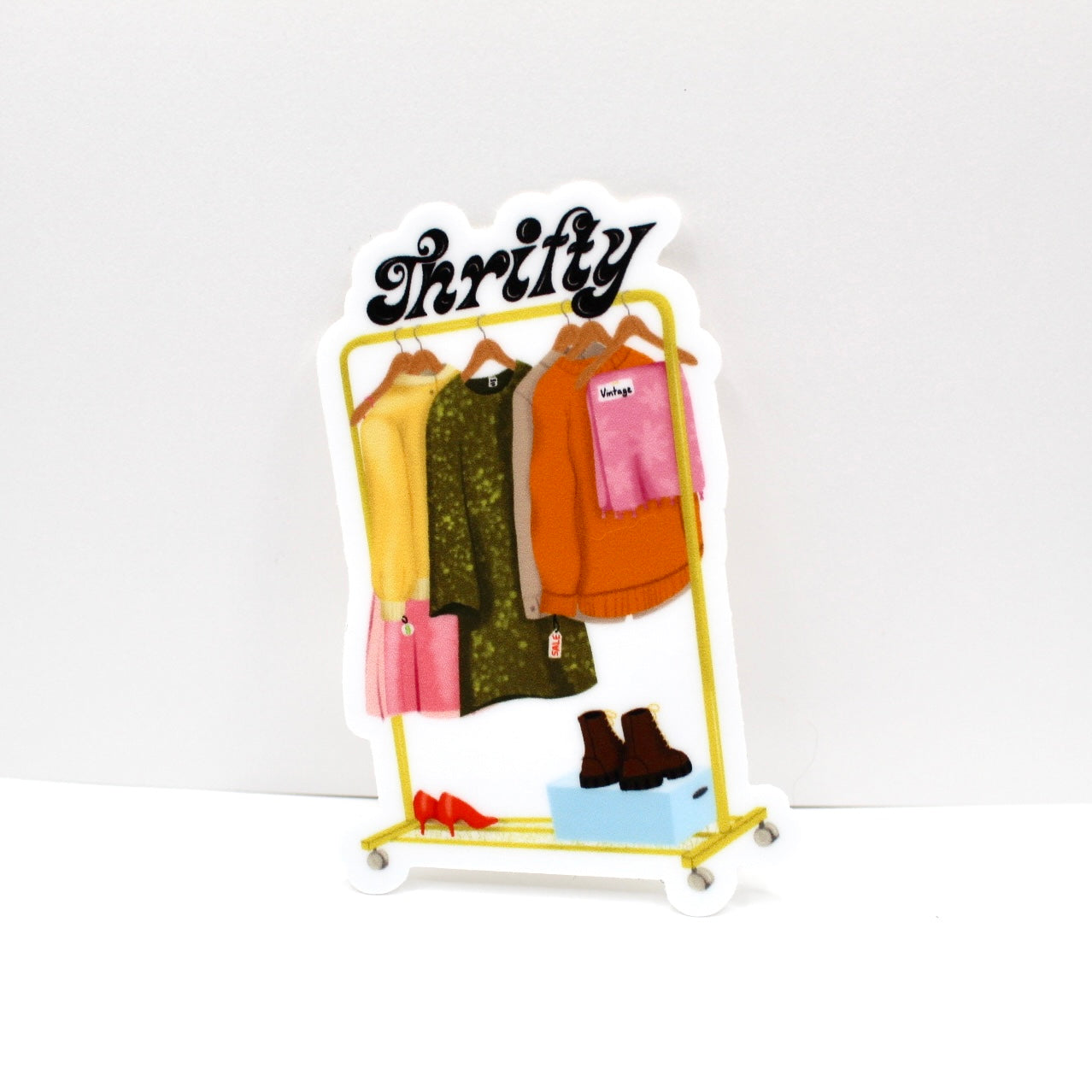 Thrifty Vinyl Sticker