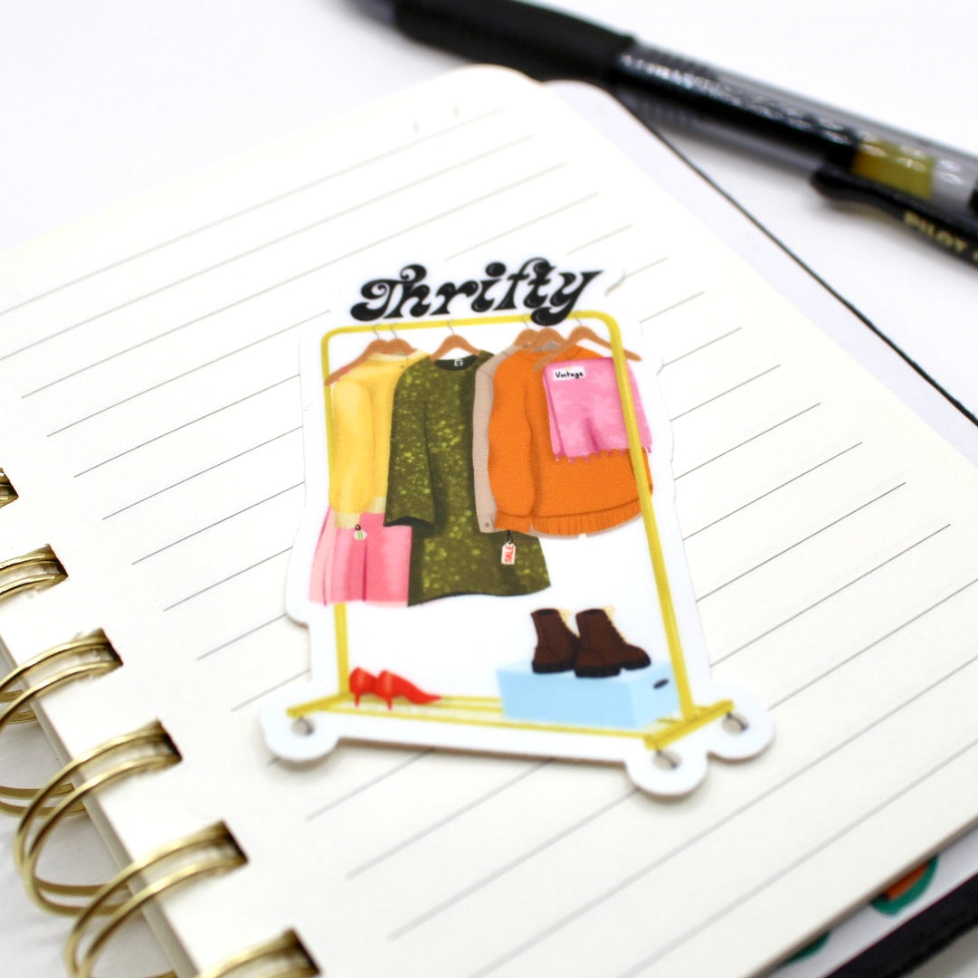 Thrifty Vinyl Sticker