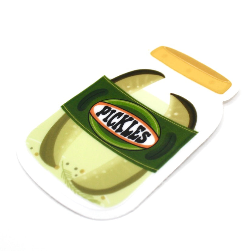 Pickle Jar Transparent Vinyl Sticker