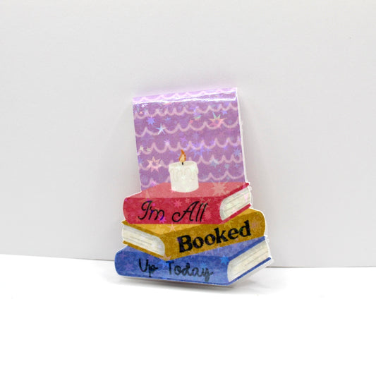 Booked Up Magnetic Bookmark