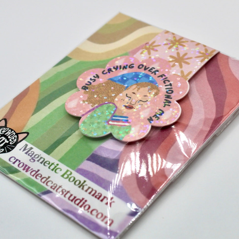 Crying Over Fictional Men Magnetic Bookmark