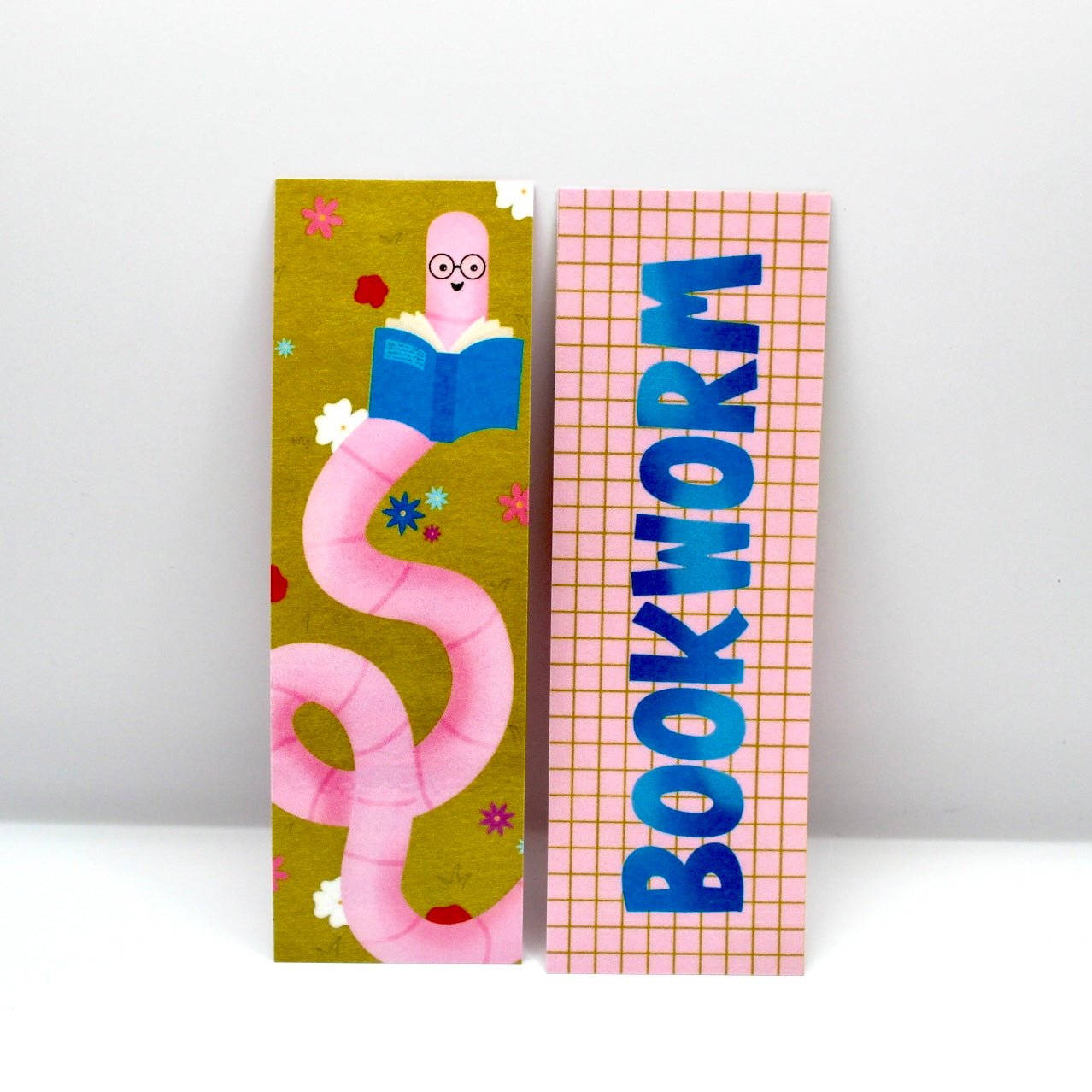 Bookworm Double Sided Bookmark
