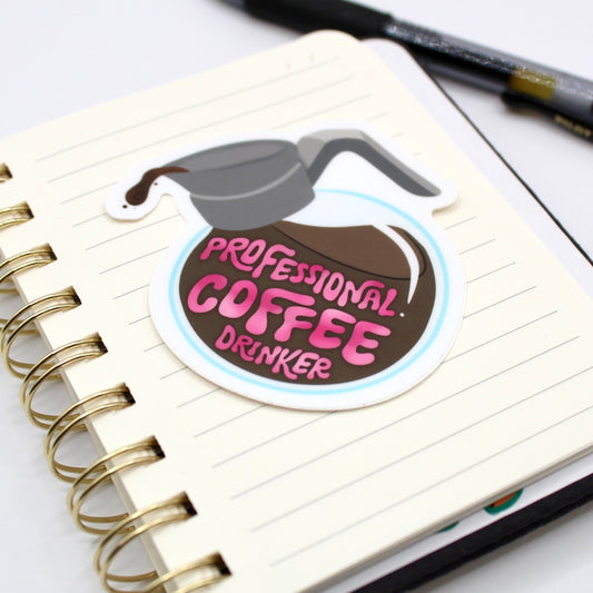 Professional Coffee Drinker Sticker
