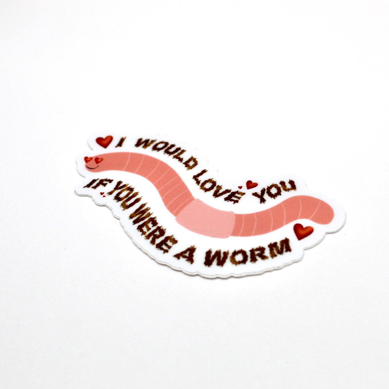 Worm Love Vinyl Sticker