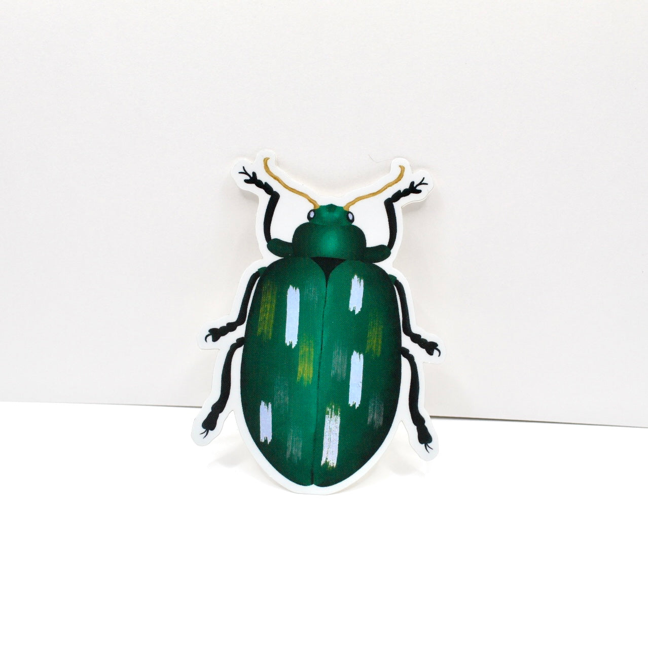 Shiny Beetle Vinyl Sticker