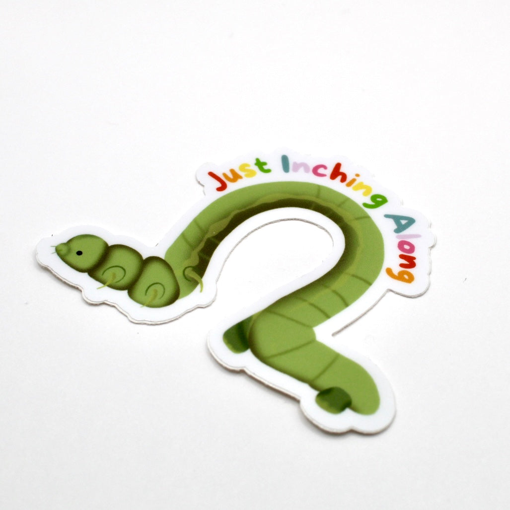 Just Inching Along Vinyl Sticker